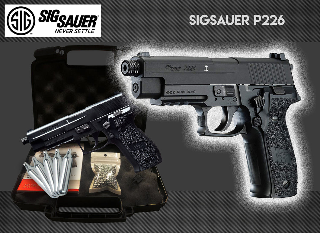Sig Sauer P226 .177 Full Metal Blowback CO2 Package Deal