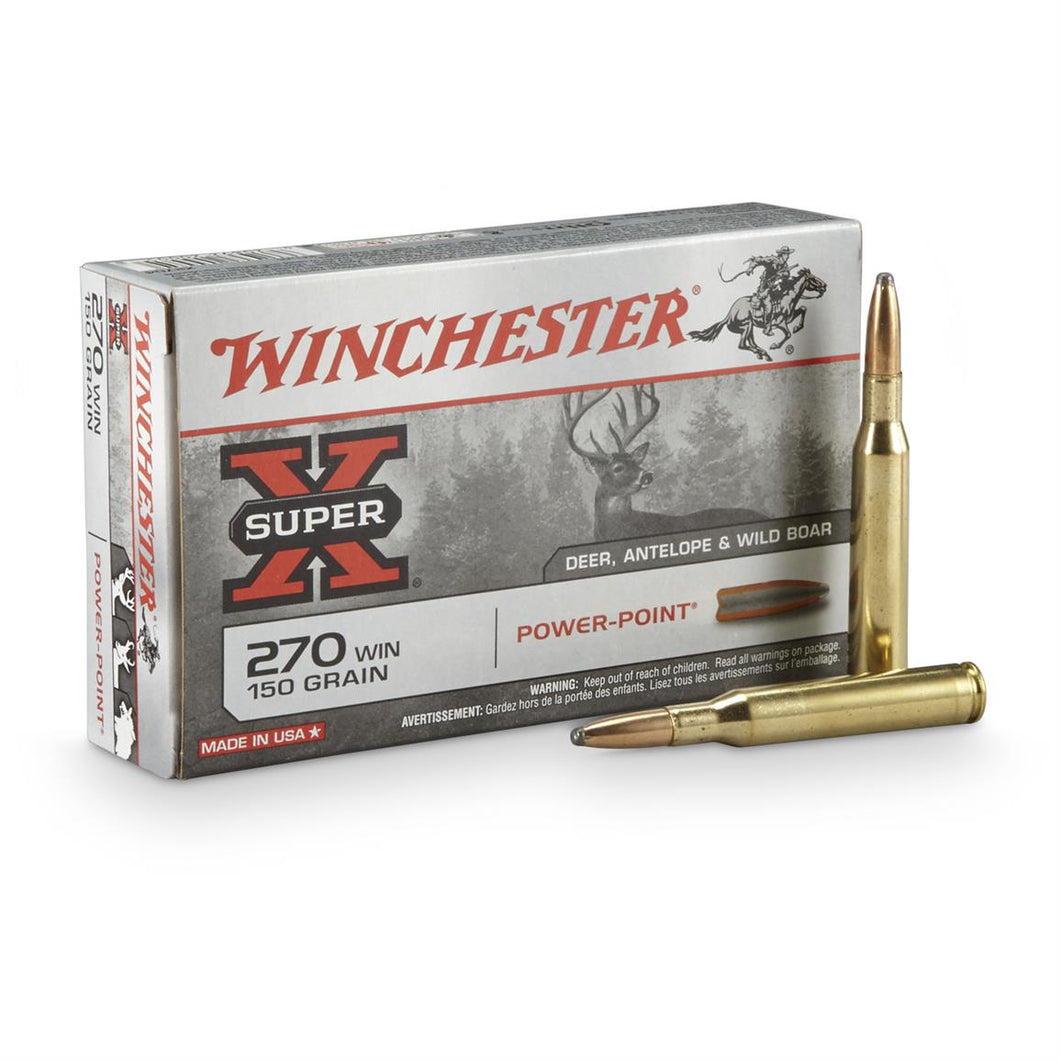Winchester .270 130gr Power-Point Centerfire Ammunition