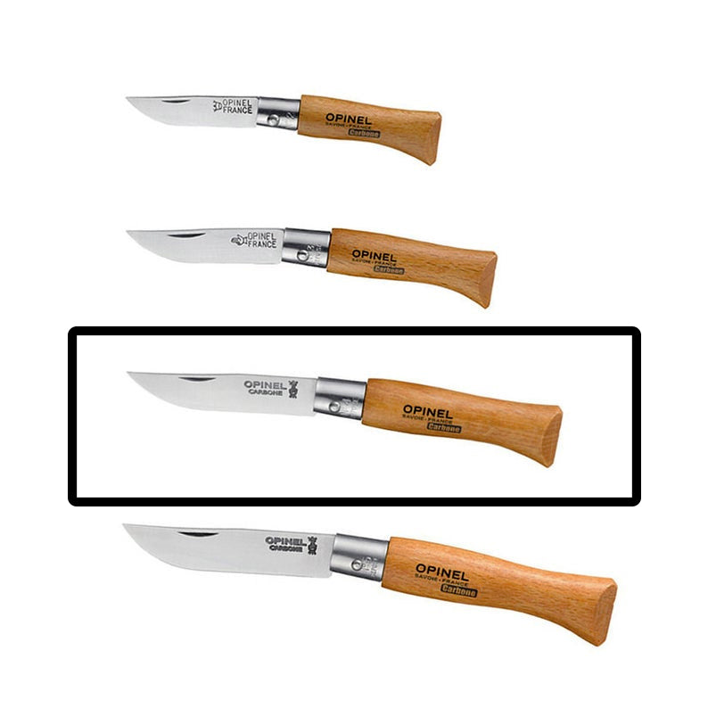 No4 Opinel Carbone Folding Knife (Non-Locking)
