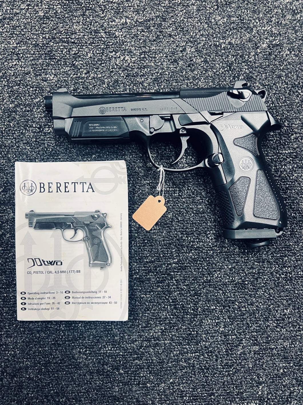 Pre-owned Black Umarex Beretta 90two 4.5mm BB CO2 Air Pistol