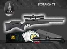 Load image into Gallery viewer, BSA Scorpion TS Tactical Synthetic Multi-Shot PCP Package Deal
