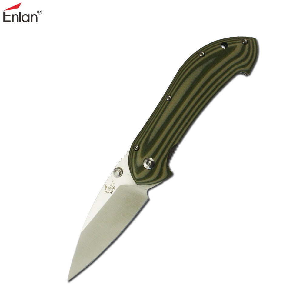 Enlan GRN ZEBRA Folding Knife (Locking) No18