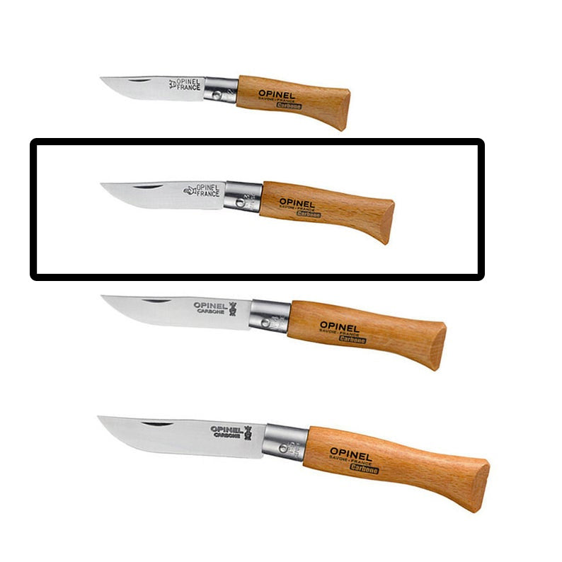 No3 Opinel Carbone Folding Knife (Non-Locking)