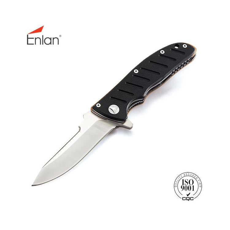 Enlan EZO-Tact Black Folding Knife (Locking) No20