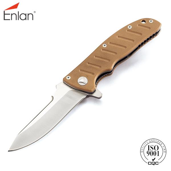 Enlan EZO-Tact Sand Folding Knife (Locking) No21