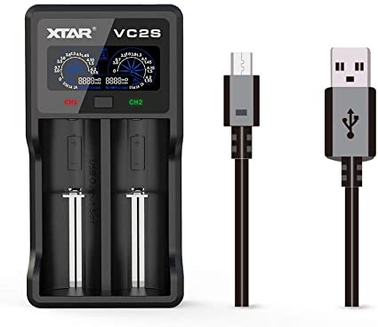 XTAR VC2S Dual Cell Charger - 18650 etc